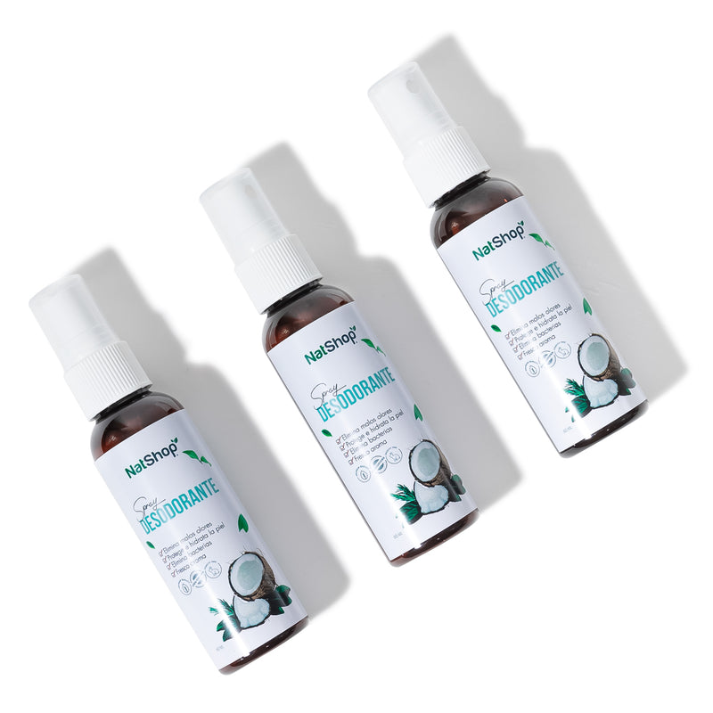 Desodorante 100% natural - Coco Orgánico y Vitamina E 60ml